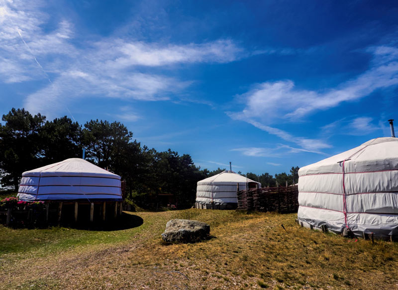Glamping in Netherlands at Texel Yurts